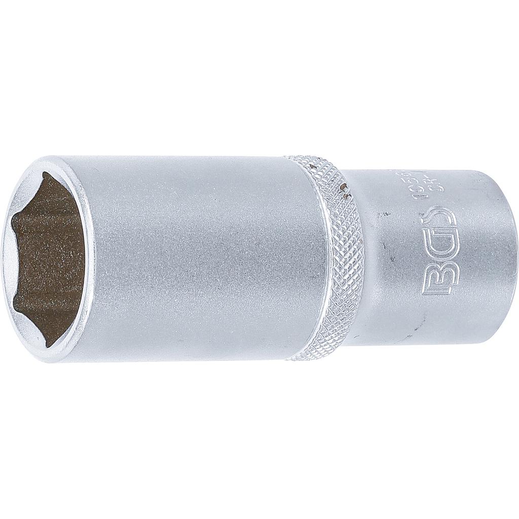 Steckschlüssel-Einsatz Sechskant, tief | Antrieb Innenvierkant 12,5 mm (1/2&quot;) | SW 23 mm