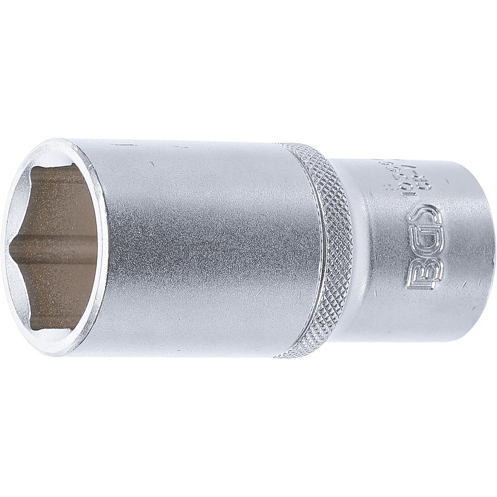 Steckschlüssel-Einsatz Sechskant, tief | Antrieb Innenvierkant 12,5 mm (1/2&quot;) | SW 26 mm