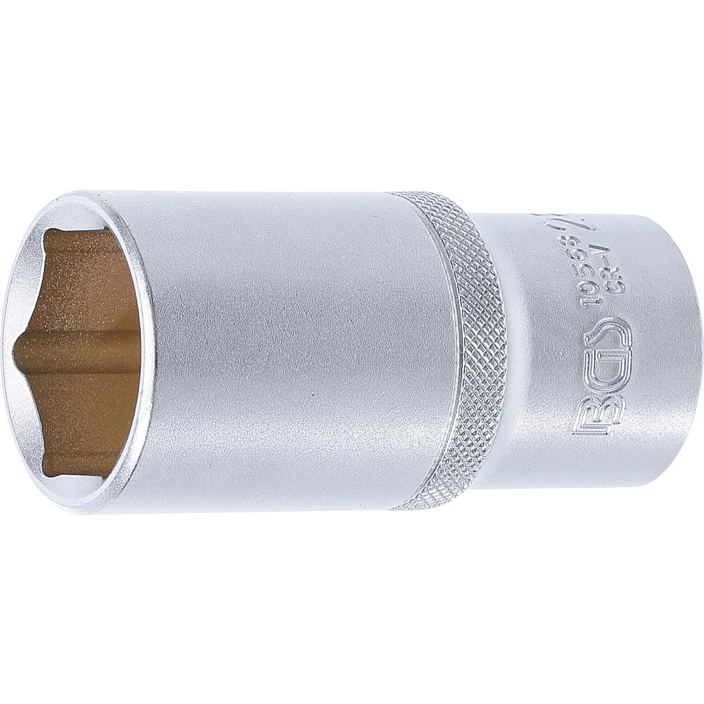 Steckschlüssel-Einsatz Sechskant, tief | Antrieb Innenvierkant 12,5 mm (1/2&quot;) | SW 28 mm