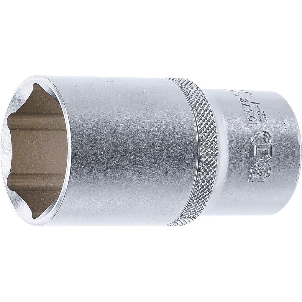 Steckschlüssel-Einsatz Sechskant, tief | Antrieb Innenvierkant 12,5 mm (1/2&quot;) | SW 32 mm