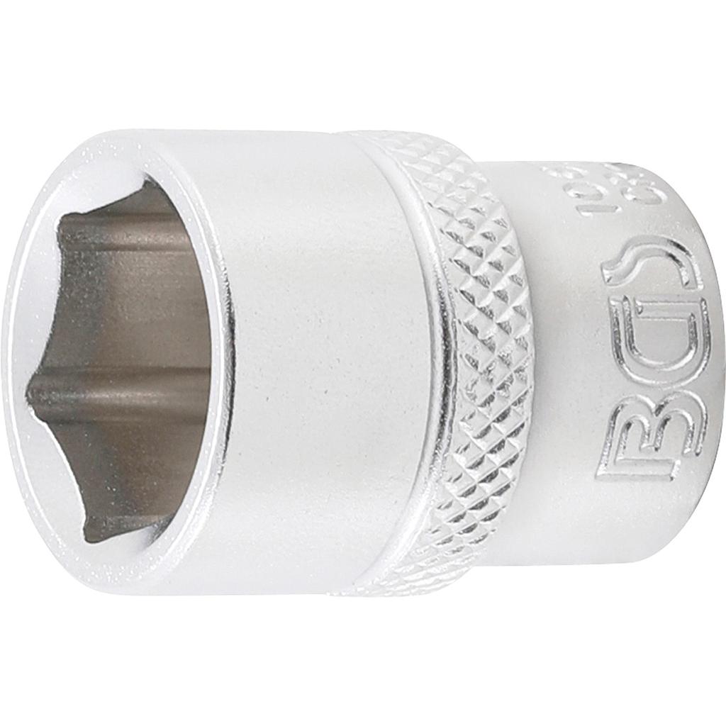 Steckschlüssel-Einsatz Sechskant | Antrieb Innenvierkant 10 mm (3/8&quot;) | SW 15 mm