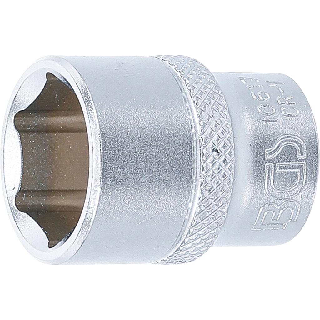Steckschlüssel-Einsatz Sechskant | Antrieb Innenvierkant 10 mm (3/8&quot;) | SW 17 mm
