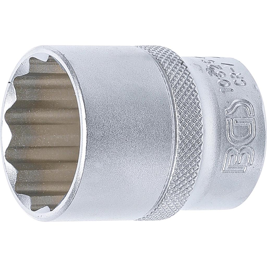 Steckschlüssel-Einsatz Zwölfkant | Antrieb Innenvierkant 12,5 mm (1/2&quot;) | SW 26 mm