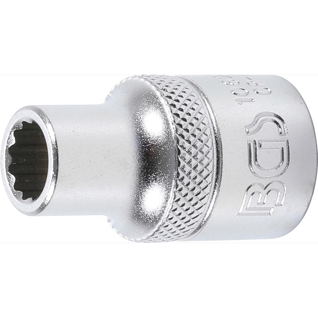 Steckschlüssel-Einsatz Zwölfkant | Antrieb Innenvierkant 12,5 mm (1/2&quot;) | SW 9 mm