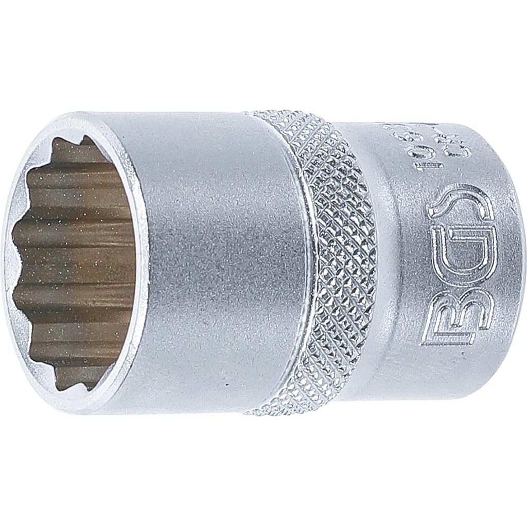 Steckschlüssel-Einsatz Zwölfkant | Antrieb Innenvierkant 12,5 mm (1/2&quot;) | SW 19 mm