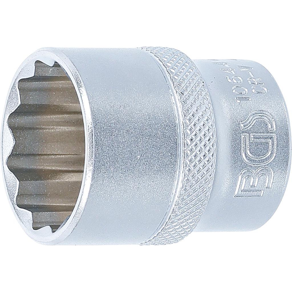 Steckschlüssel-Einsatz Zwölfkant | Antrieb Innenvierkant 12,5 mm (1/2&quot;) | SW 24 mm