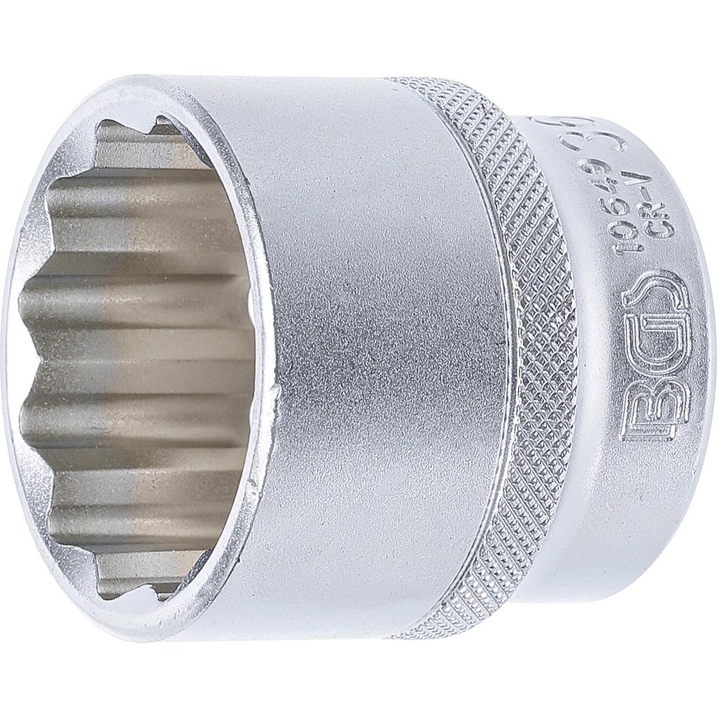 Steckschlüssel-Einsatz Zwölfkant | Antrieb Innenvierkant 12,5 mm (1/2&quot;) | SW 36 mm