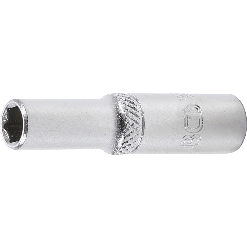 Steckschlüssel-Einsatz Sechskant, tief | Antrieb Innenvierkant 6,3 mm (1/4&quot;) | SW 1/4&quot;