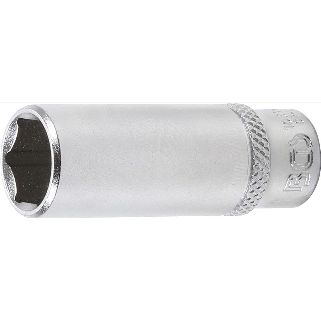 Steckschlüssel-Einsatz Sechskant, tief | Antrieb Innenvierkant 6,3 mm (1/4&quot;) | SW 1/2&quot;