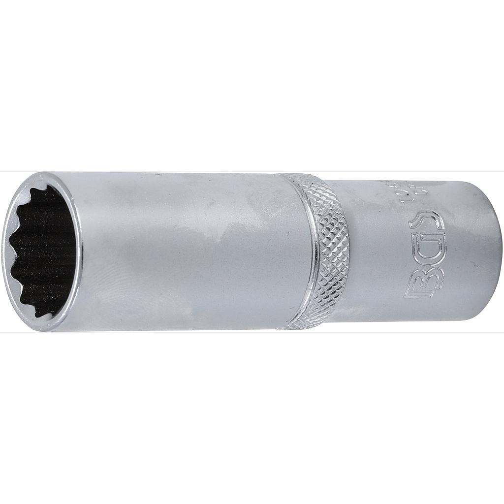 Steckschlüssel-Einsatz Zwölfkant, tief | Antrieb Innenvierkant 12,5 mm (1/2&quot;) | SW 17 mm