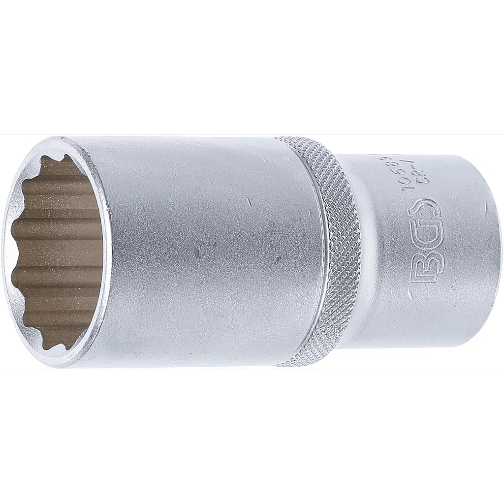Steckschlüssel-Einsatz Zwölfkant, tief | Antrieb Innenvierkant 12,5 mm (1/2&quot;) | SW 28 mm