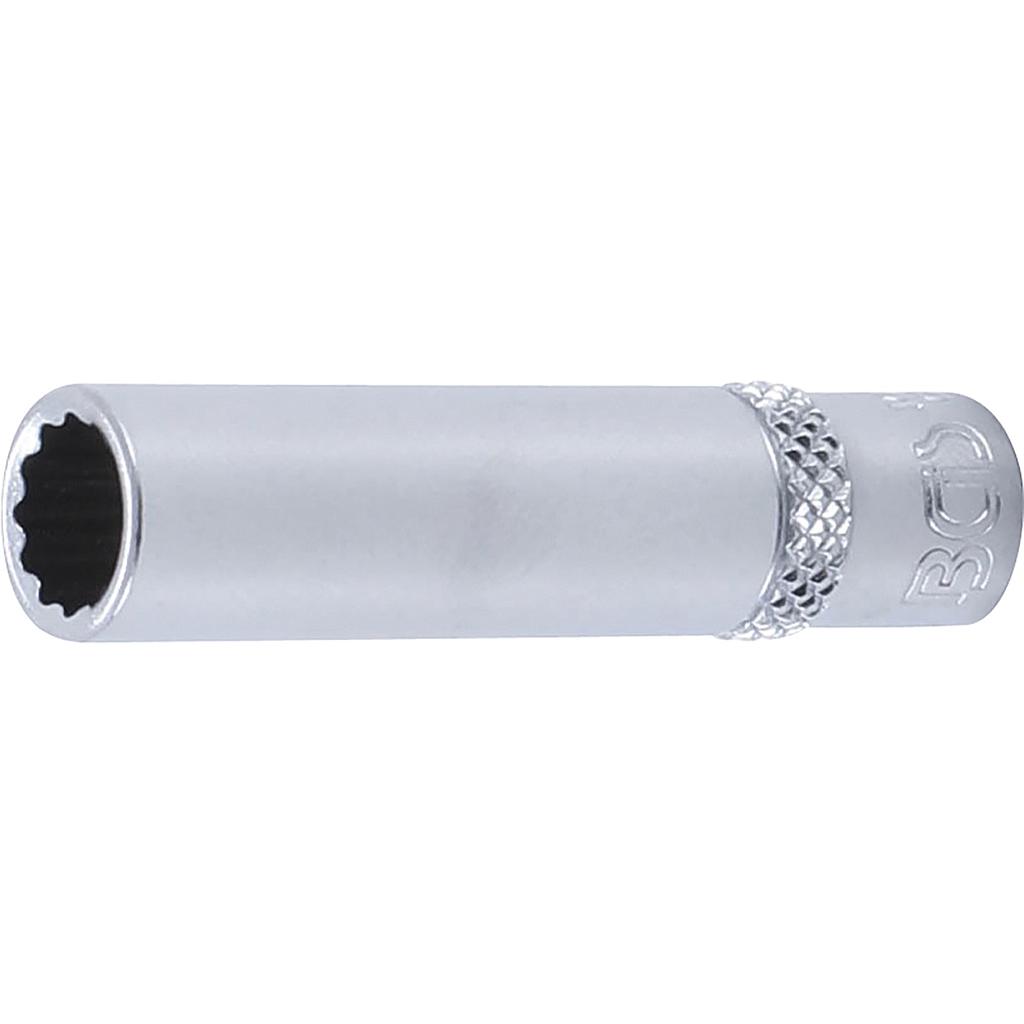 Steckschlüssel-Einsatz Zwölfkant, tief | Antrieb Innenvierkant 6,3 mm (1/4&quot;) | SW 8 mm