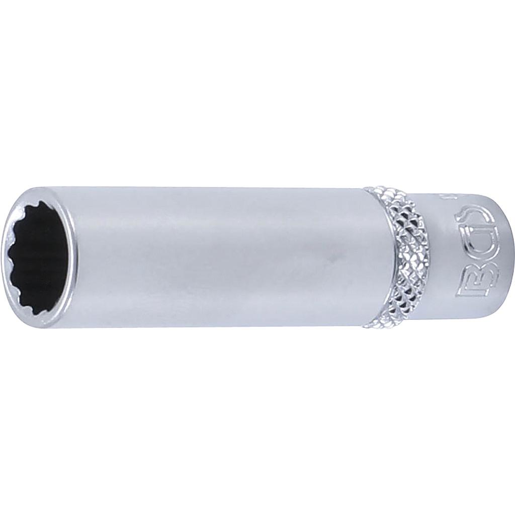 Steckschlüssel-Einsatz Zwölfkant, tief | Antrieb Innenvierkant 6,3 mm (1/4&quot;) | SW 9 mm
