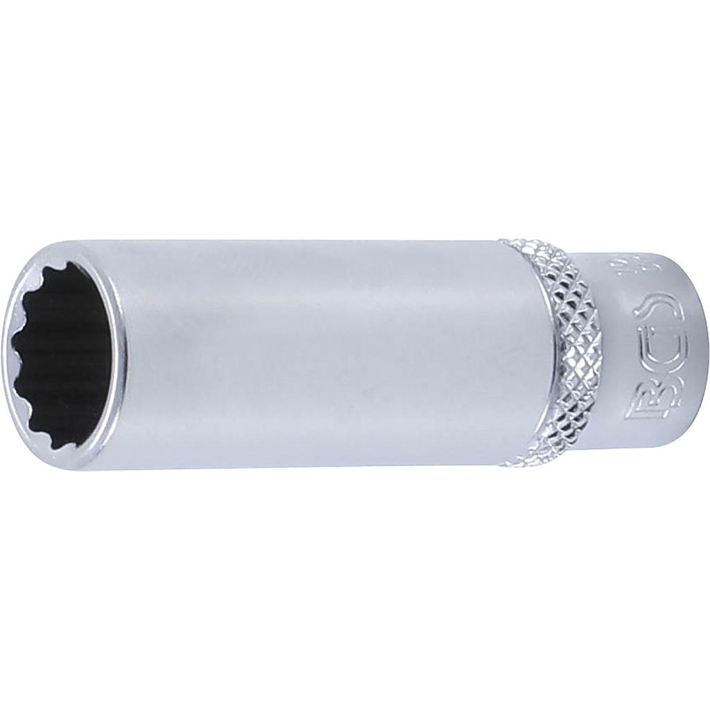 Steckschlüssel-Einsatz Zwölfkant, tief | Antrieb Innenvierkant 6,3 mm (1/4&quot;) | SW 11 mm