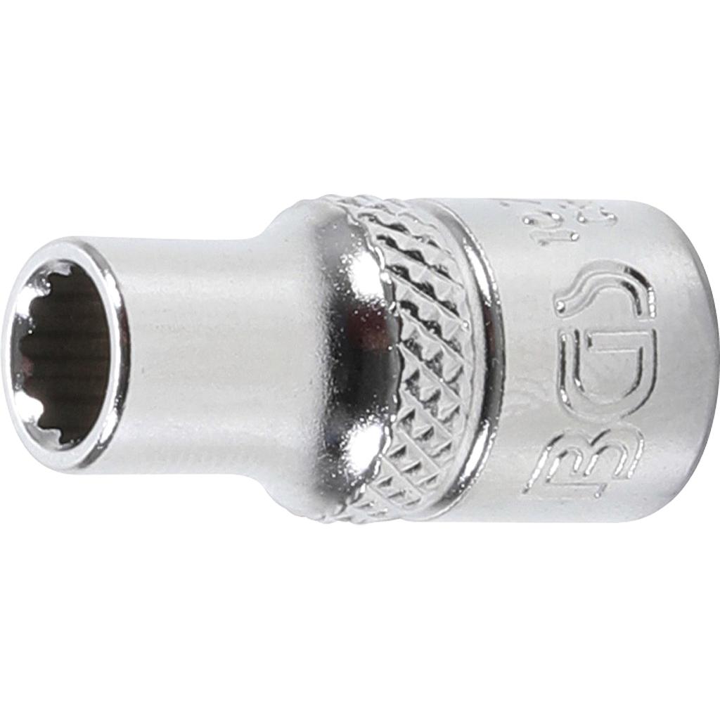 Steckschlüssel-Einsatz Zwölfkant | Antrieb Innenvierkant 6,3 mm (1/4&quot;) | SW 5,5 mm