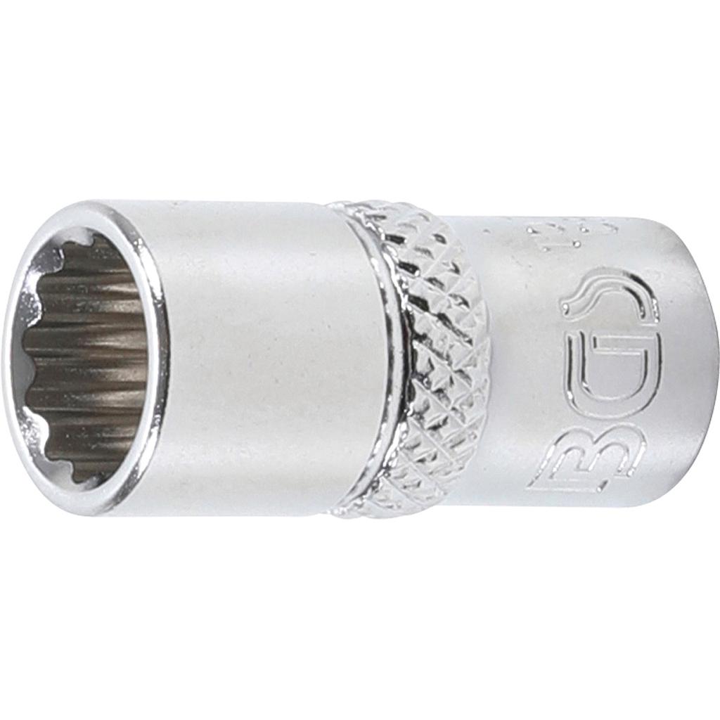 Steckschlüssel-Einsatz Zwölfkant | Antrieb Innenvierkant 6,3 mm (1/4&quot;) | SW 8 mm
