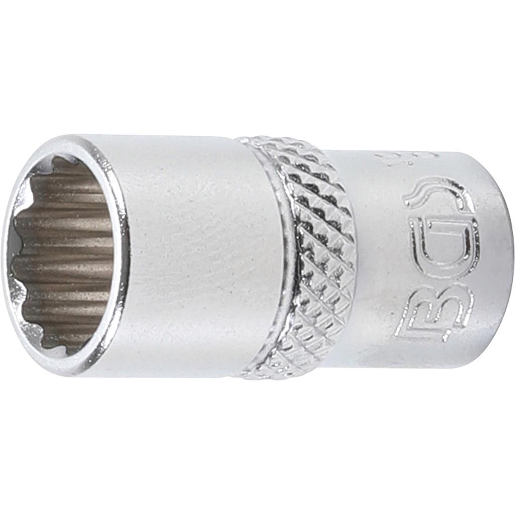 Steckschlüssel-Einsatz Zwölfkant | Antrieb Innenvierkant 6,3 mm (1/4&quot;) | SW 9 mm