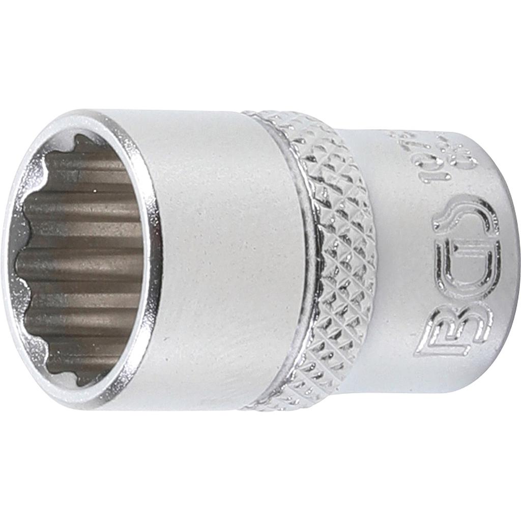 Steckschlüssel-Einsatz Zwölfkant | Antrieb Innenvierkant 6,3 mm (1/4&quot;) | SW 12 mm