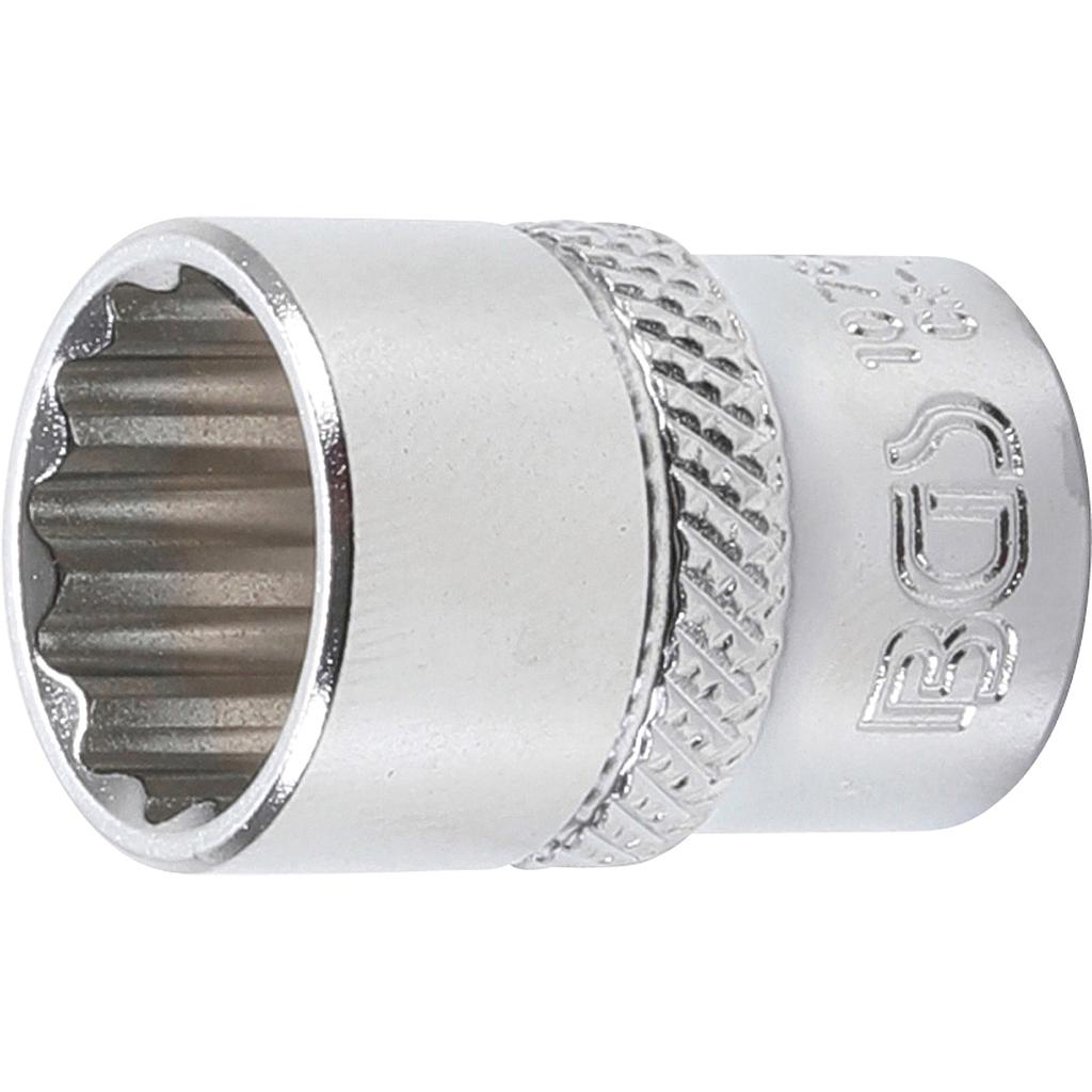 Steckschlüssel-Einsatz Zwölfkant | Antrieb Innenvierkant 6,3 mm (1/4&quot;) | SW 13 mm