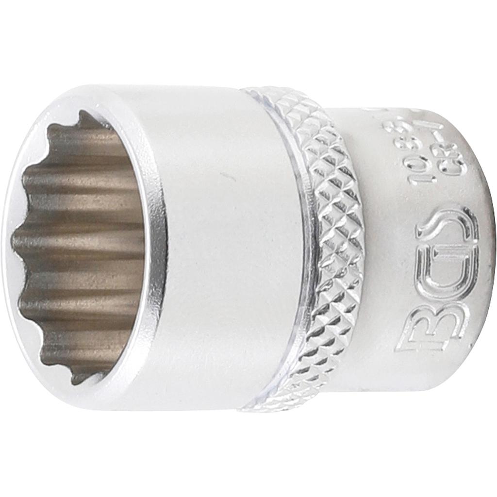 Steckschlüssel-Einsatz Zwölfkant | Antrieb Innenvierkant 6,3 mm (1/4&quot;) | SW 9/16&quot;