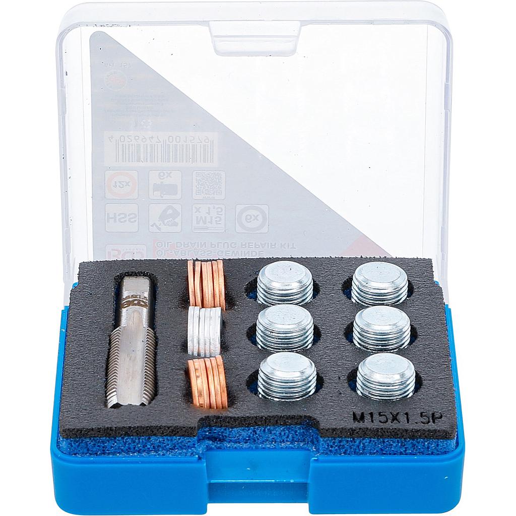 Reparatursatz für Öl-Ablass-Gewinde | M15 x 1,5 mm