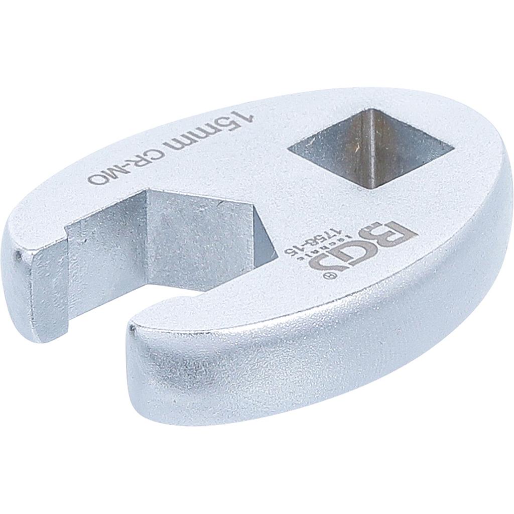 Hahnenfußschlüssel | Antrieb Innenvierkant 10 mm (3/8&quot;) | SW 15 mm