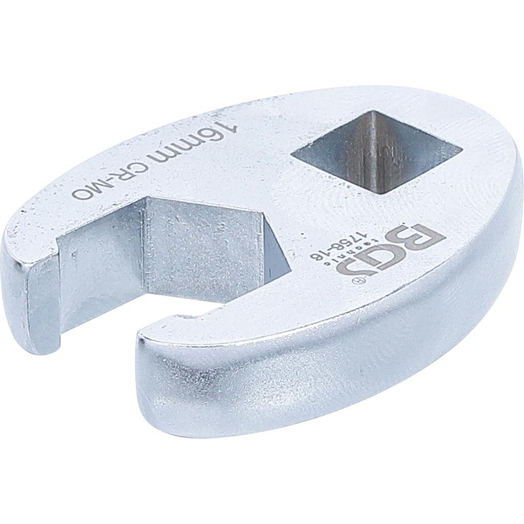Hahnenfußschlüssel | Antrieb Innenvierkant 10 mm (3/8&quot;) | SW 16 mm