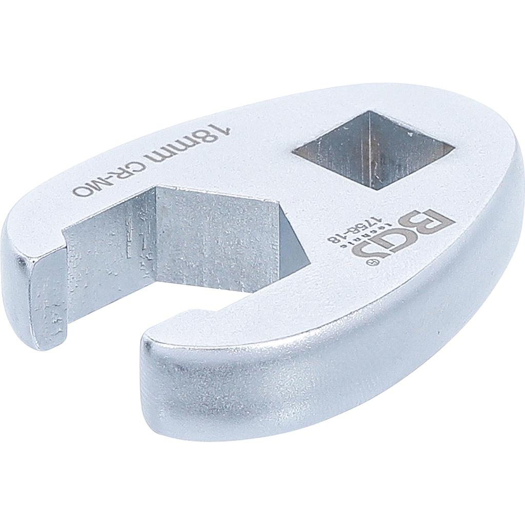 Hahnenfußschlüssel | Antrieb Innenvierkant 10 mm (3/8&quot;) | SW 18 mm