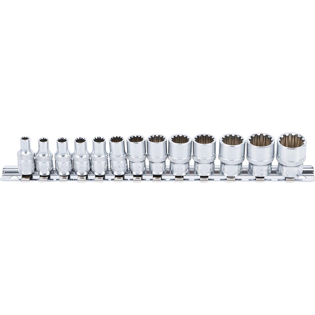 Steckschlüssel-Einsatz-Satz Gear Lock | Antrieb Innenvierkant 6,3 mm (1/4&quot;) | 13-tlg.