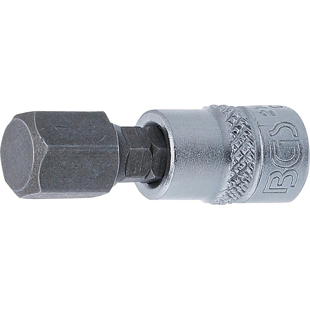Bit-Einsatz | Antrieb Innenvierkant 6,3 mm (1/4&quot;) | Innensechskant 10 mm