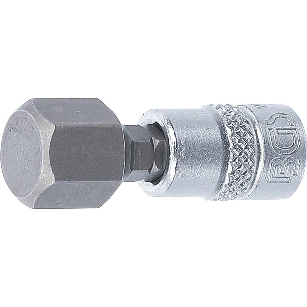 Bit-Einsatz | Antrieb Innenvierkant 6,3 mm (1/4&quot;) | Innensechskant 12 mm
