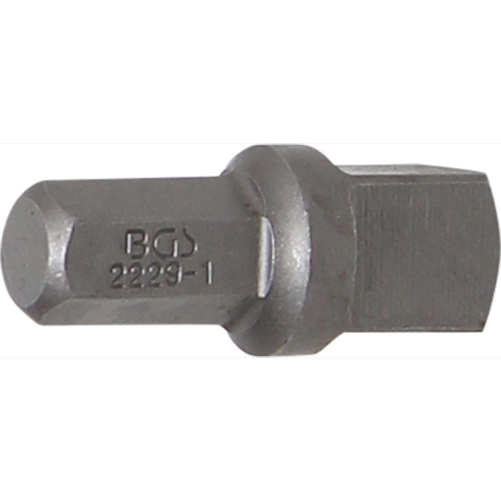 Bit-Knarren-Adapter | Außensechskant 8 mm (5/16&quot;) - Außenvierkant 10 mm (3/8&quot;) | 30 mm