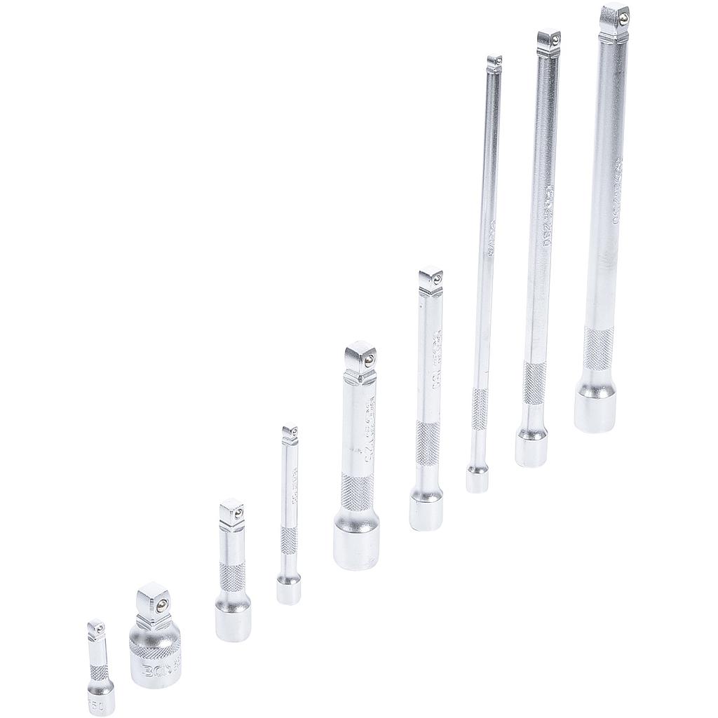 Kippverlängerungs-Satz | 6,3 mm (1/4&quot;), 10 mm (3/8&quot;), 12,5 mm (1/2&quot;) | 9-tlg.