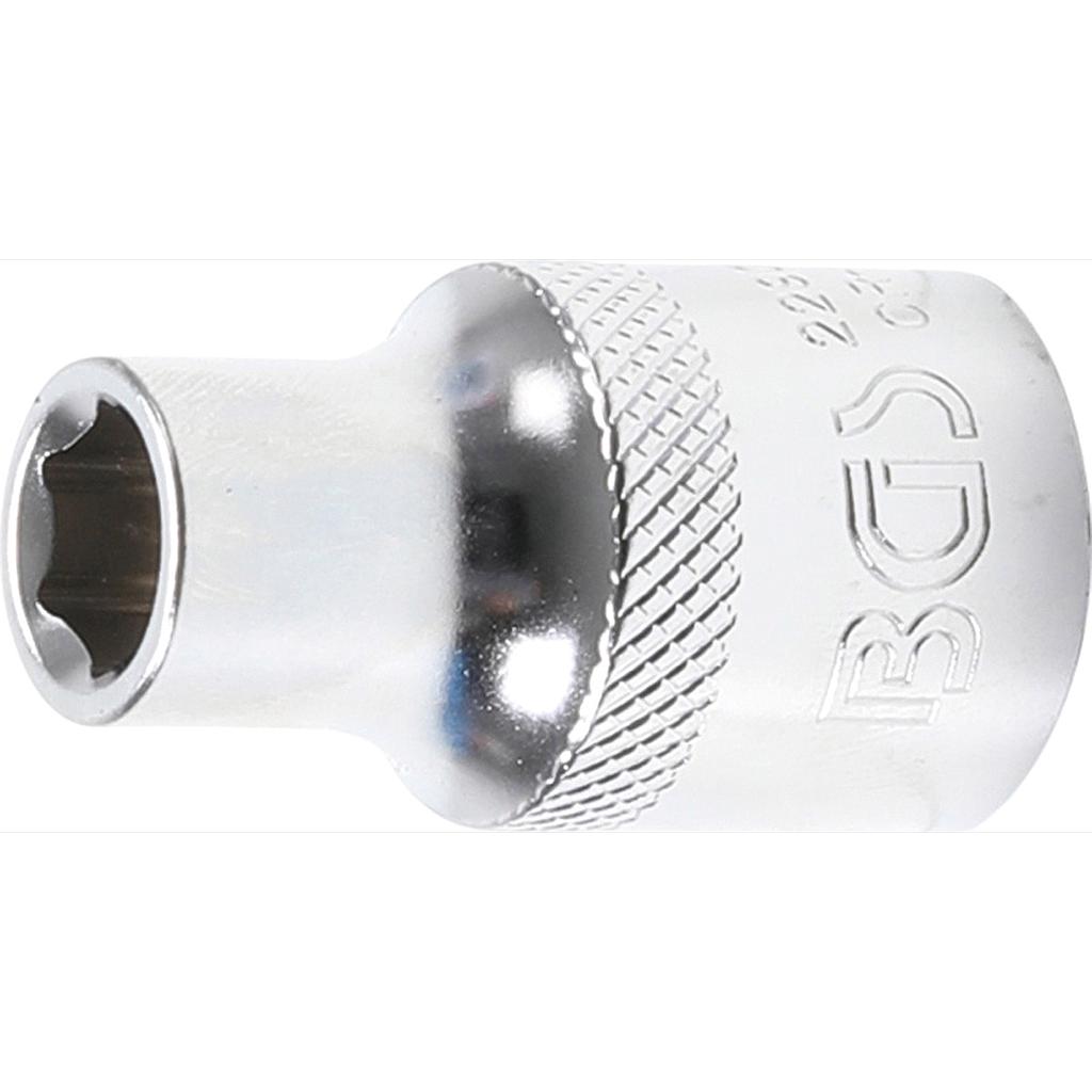 Steckschlüssel-Einsatz Sechskant | Antrieb Innenvierkant 12,5 mm (1/2&quot;) | SW 9 mm