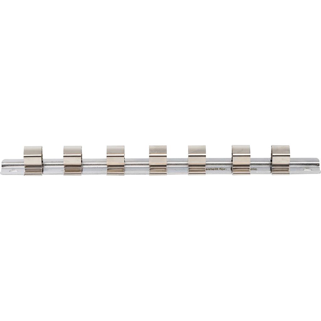 Aufsteckschiene mit 7 Clips | 12,5 mm (1/2&quot;)