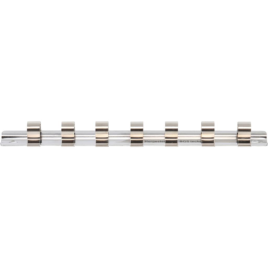 Aufsteckschiene mit 7 Clips | 10 mm (3/8&quot;)