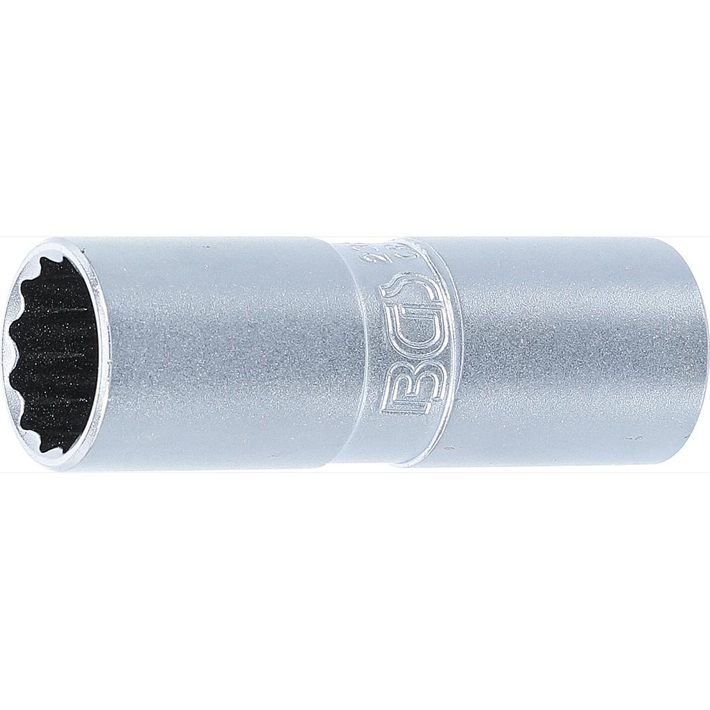 Zündkerzen-Einsatz mit Haltegummi, Zwölfkant | Antrieb Innenvierkant 12,5 mm (1/2&quot;) | SW 16 mm