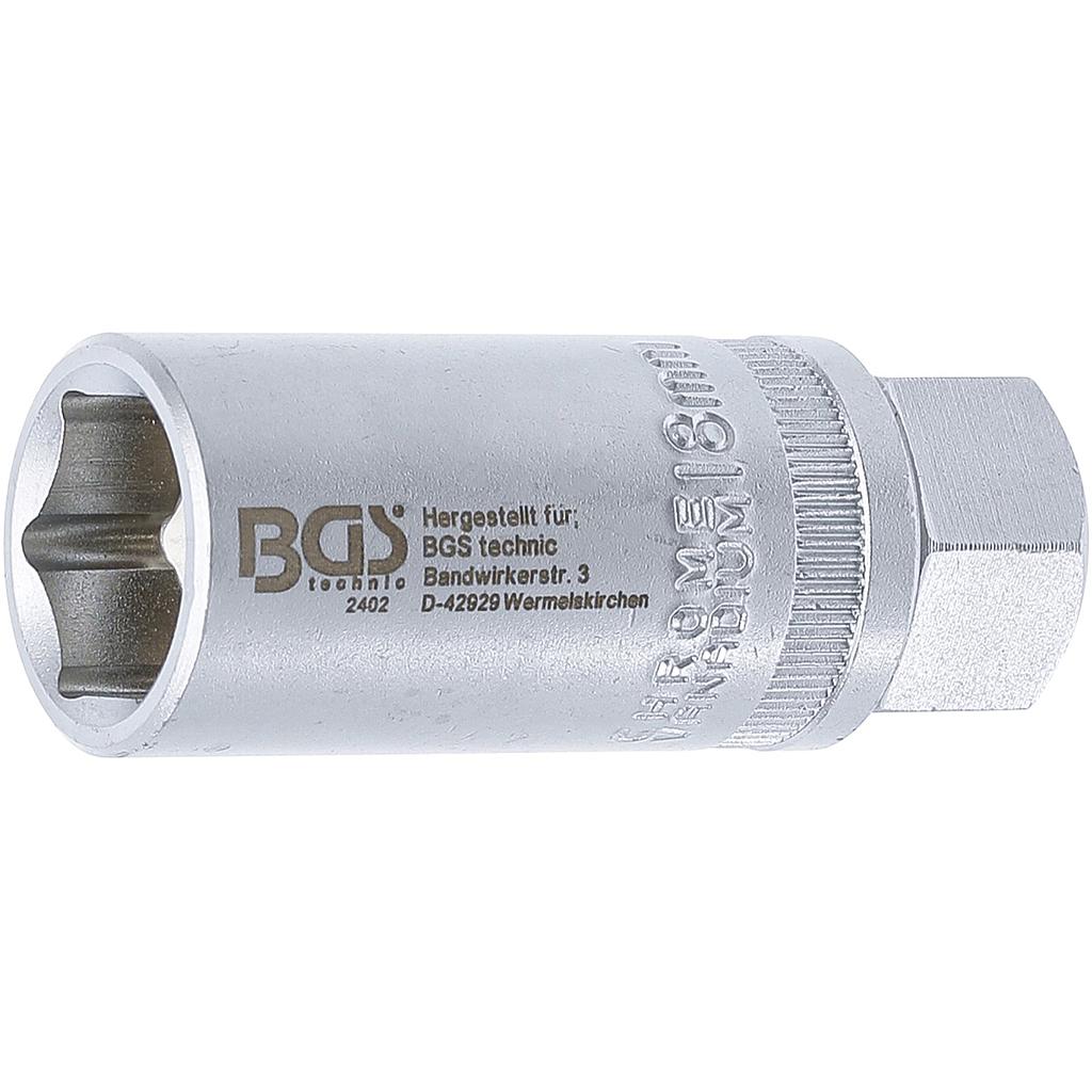Zündkerzen-Einsatz Sechskant | Antrieb Innenvierkant 12,5 mm (1/2&quot;) | SW 18 mm