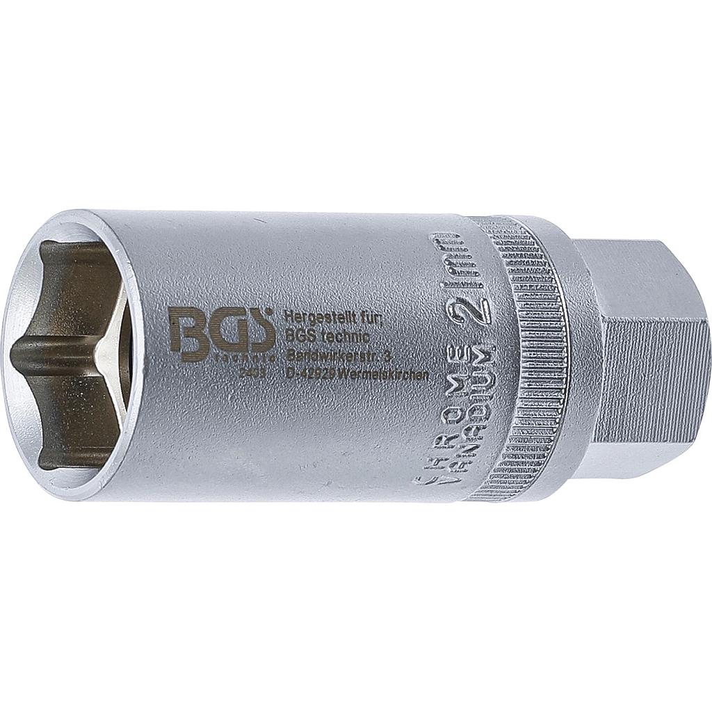 Zündkerzen-Einsatz Sechskant | Antrieb Innenvierkant 12,5 mm (1/2&quot;) | SW 21 mm