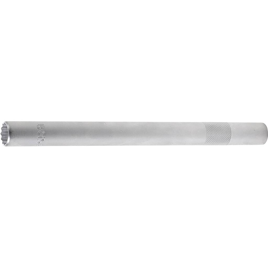 Zündkerzen-Einsatz Zwölfkant, extra lang | Antrieb Innenvierkant 10 mm (3/8&quot;) | SW 16 mm