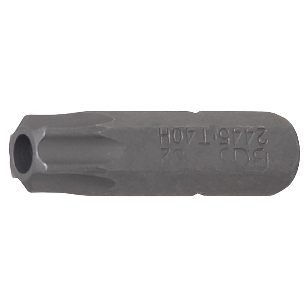 Bit | Antrieb Aussensechskant 6,3 mm (1/4") | T-Profil (für Torx) mit Bohrung T40