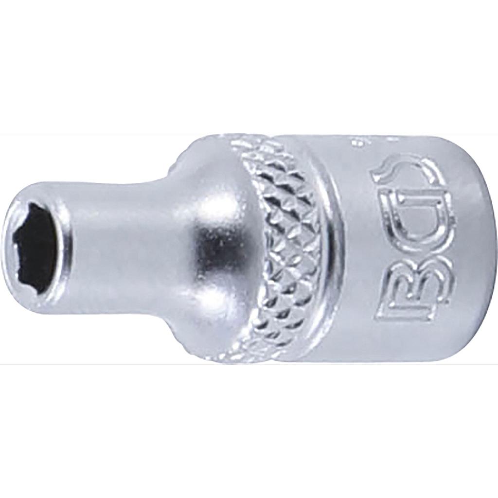Steckschlüssel-Einsatz Sechskant | Antrieb Innenvierkant 6,3 mm (1/4&quot;) | SW 4 mm