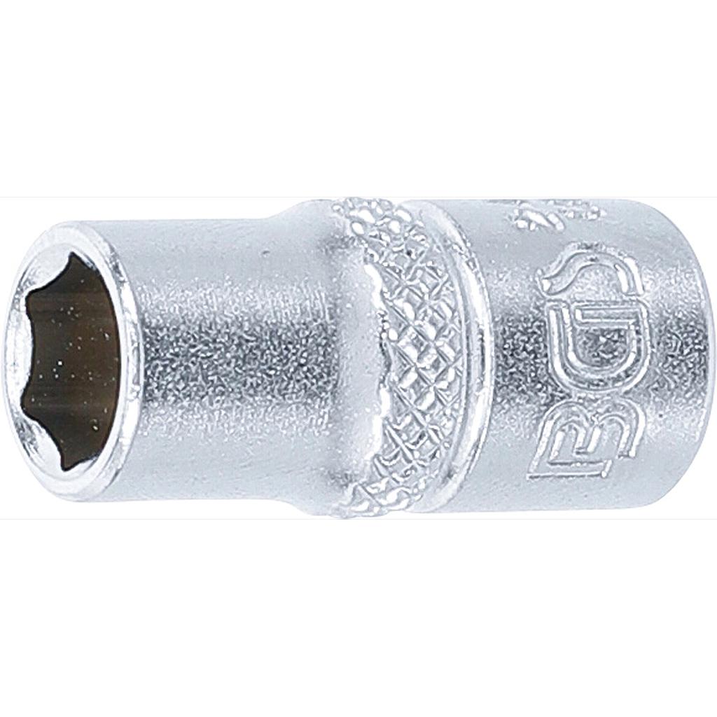Steckschlüssel-Einsatz Sechskant | Antrieb Innenvierkant 6,3 mm (1/4&quot;) | SW 7 mm