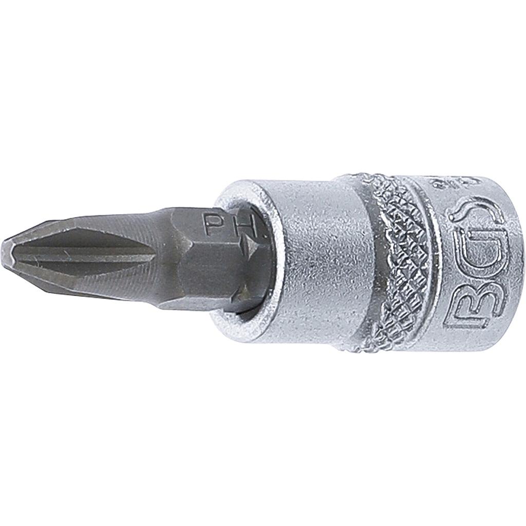 Bit-Einsatz | Antrieb Innenvierkant 6,3 mm (1/4&quot;) | Kreuzschlitz PH2