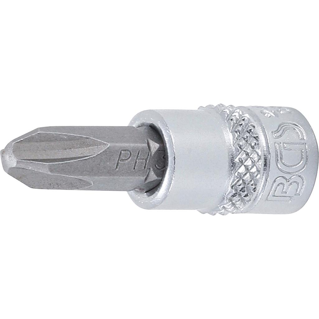 Bit-Einsatz | Antrieb Innenvierkant 6,3 mm (1/4&quot;) | Kreuzschlitz PH3