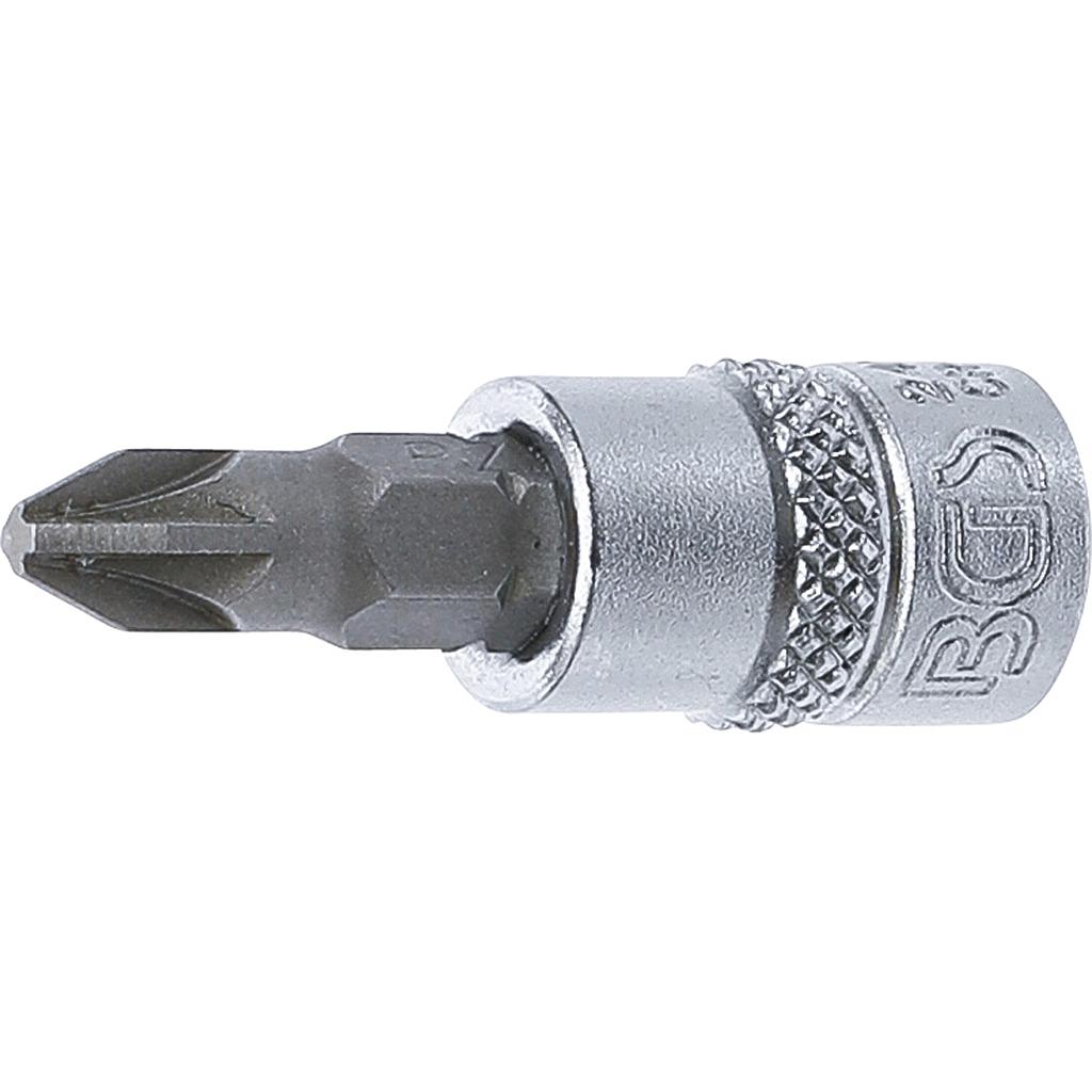 Bit-Einsatz | Antrieb Innenvierkant 6,3 mm (1/4&quot;) | Kreuzschlitz PZ2