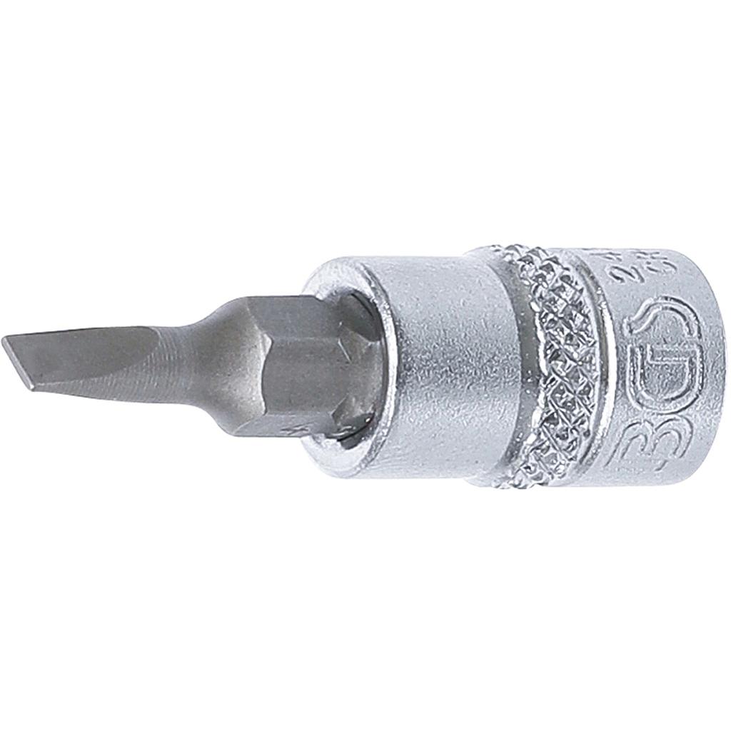 Bit-Einsatz | Antrieb Innenvierkant 6,3 mm (1/4&quot;) | Schlitz 4 mm