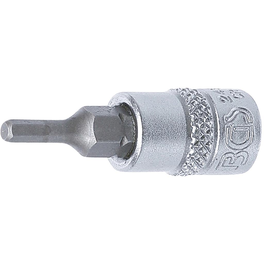 Bit-Einsatz | Antrieb Innenvierkant 6,3 mm (1/4&quot;) | Innensechskant 3 mm