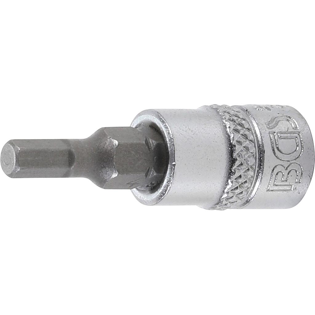 Bit-Einsatz | Antrieb Innenvierkant 6,3 mm (1/4&quot;) | Innensechskant 4 mm