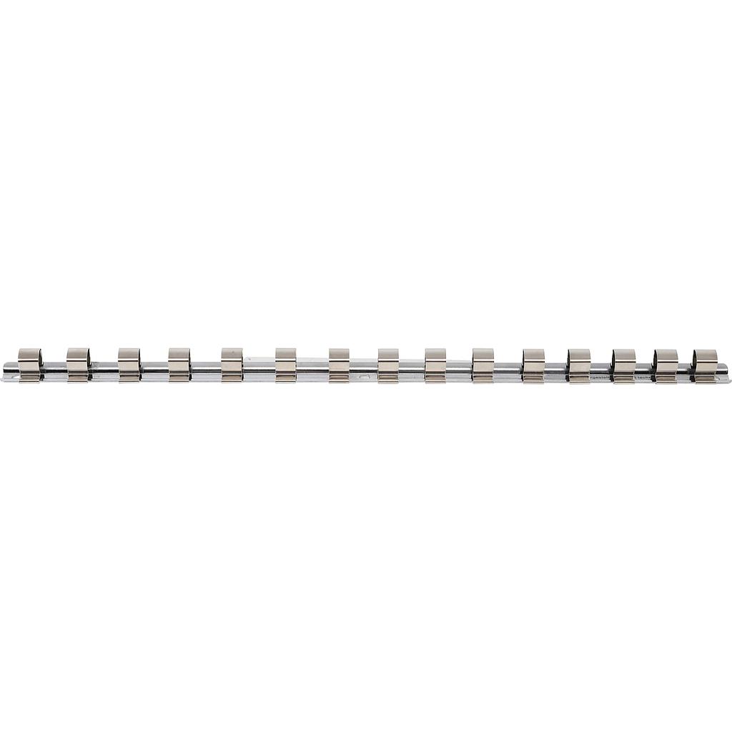 Aufsteckschiene mit 15 Clips | 12,5 mm (1/2&quot;)